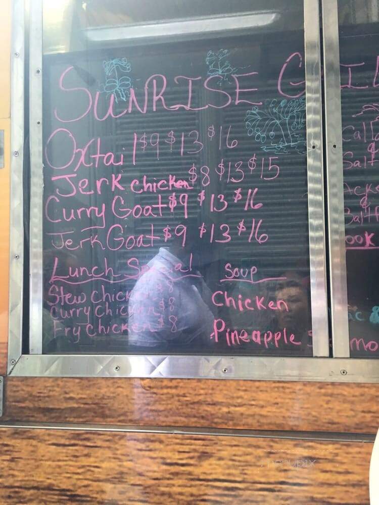 Sunrise Grill Jamaican Truck - Perth Amboy, NJ menu_pic