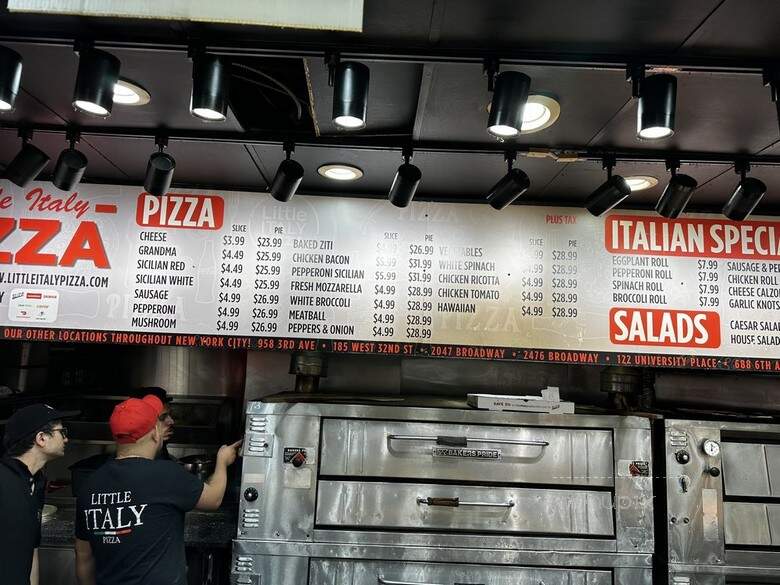 Little Italy Pizza - New York, NY menu_pic
