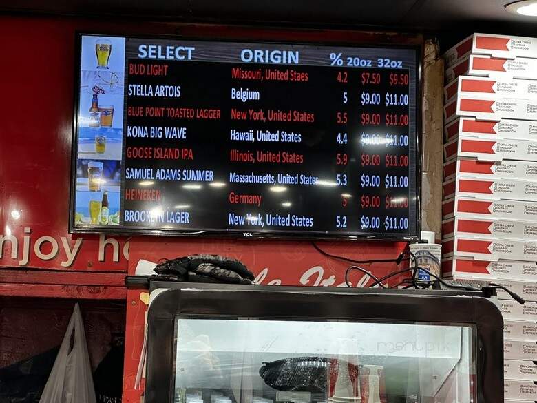 Little Italy Pizza - New York, NY menu_pic