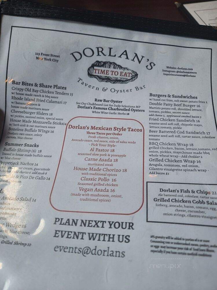 Dorlan's Tavern & Oyster Bar - New York, NY
