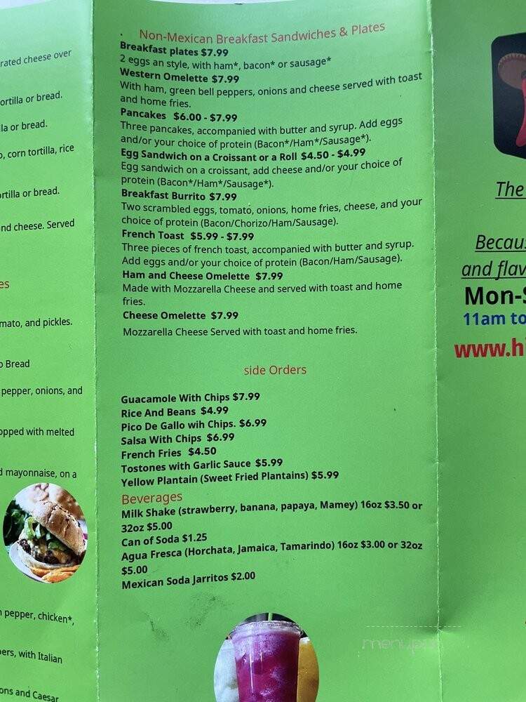 Hidalgo Mexican Food - Astoria, NY menu_pic