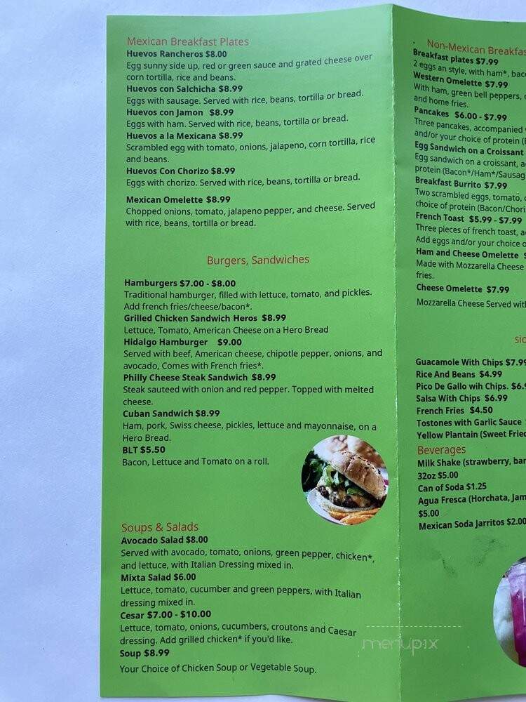 Hidalgo Mexican Food - Astoria, NY menu_pic