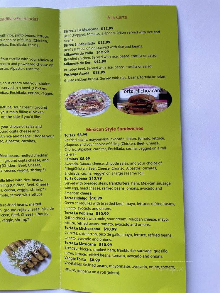 Hidalgo Mexican Food - Astoria, NY menu_pic