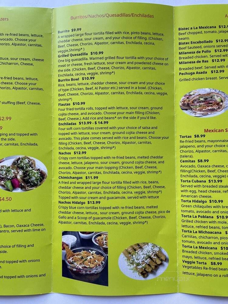 Hidalgo Mexican Food - Astoria, NY menu_pic