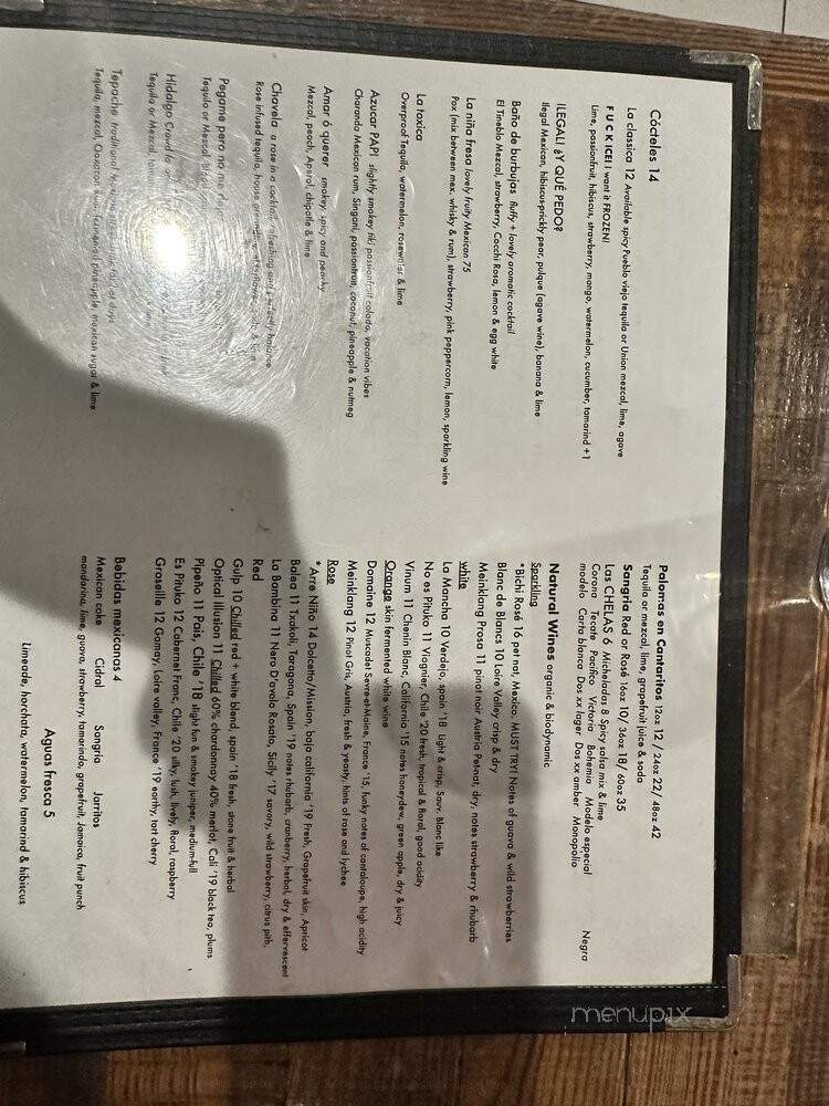 Coszcal De Allende - Brooklyn, NY menu_pic