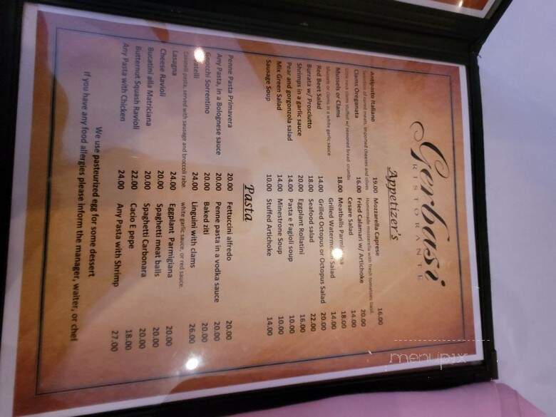 Gerbasi Ristorante - Bronx, NY menu_pic