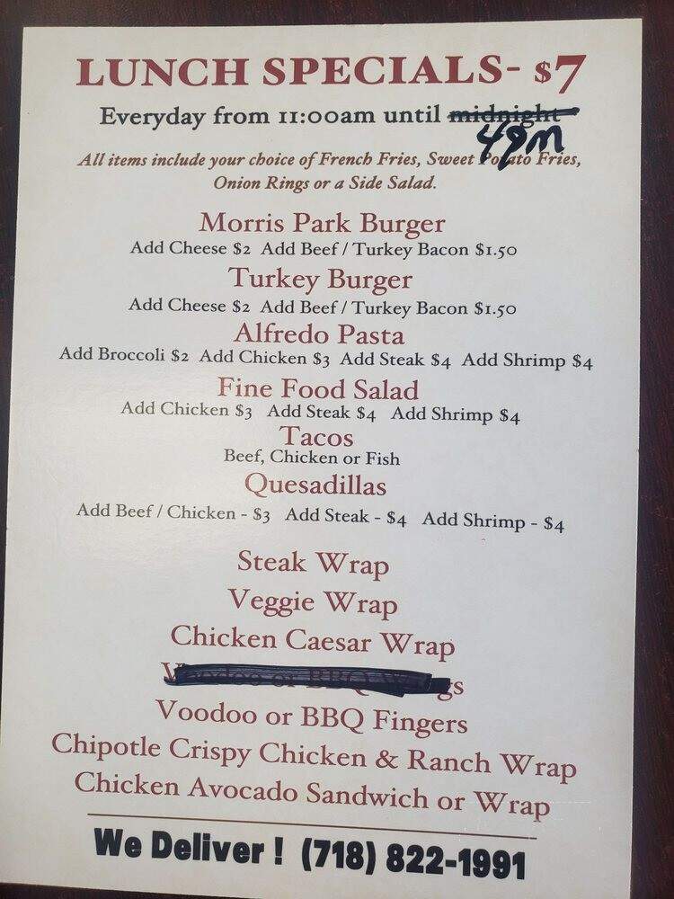 Fine Food Cuisine - East Bronx, NY menu_pic