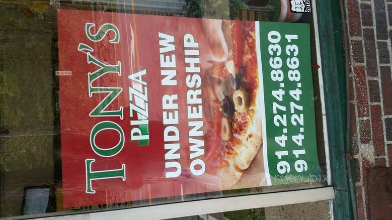 Tony's Pizzeria - Irvington, NY menu_pic