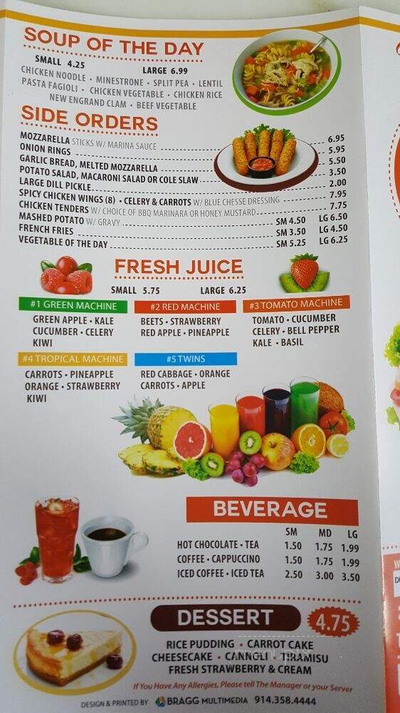 Twins Deli and Grill - Hartsdale, NY menu_pic