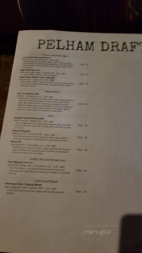 Prime 16 - Pelham, NY menu_pic