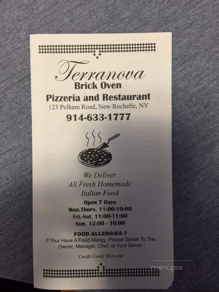Terranova Brick Oven Pizzeria Restaurant - New Rochelle, NY