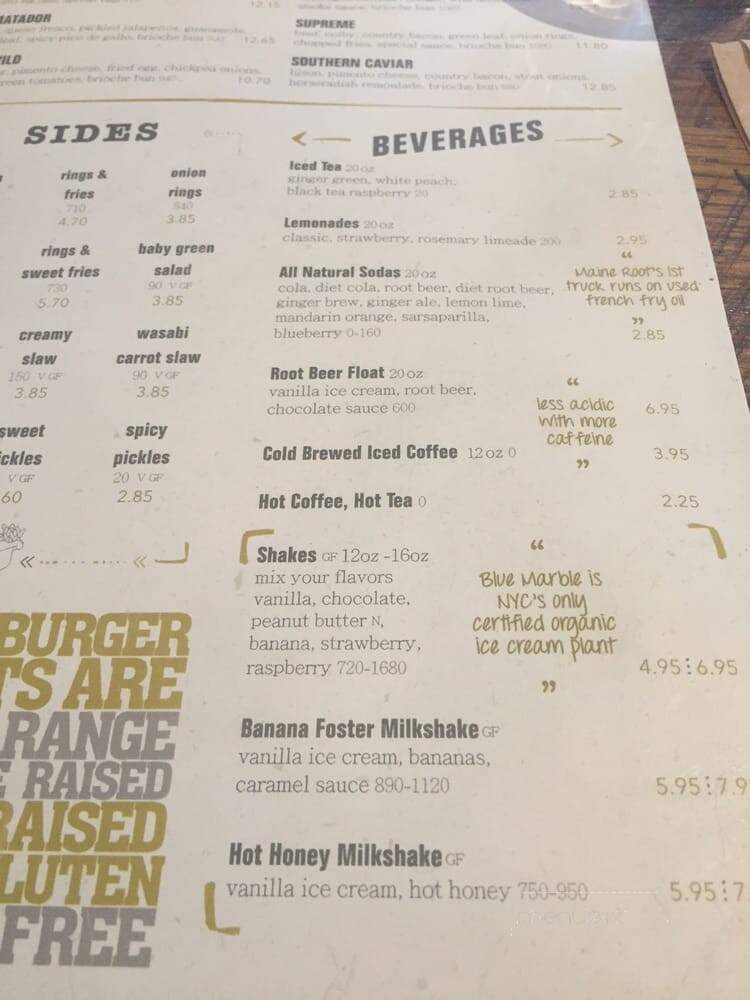 Bareburger - Port Washington, NY menu_pic