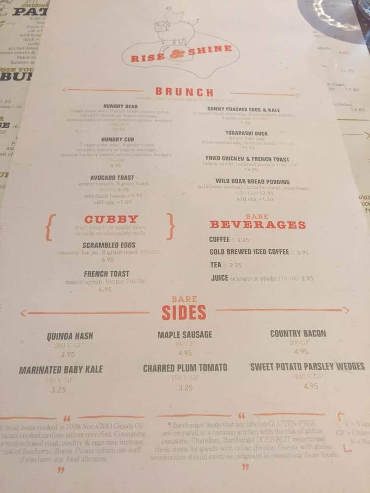 Bareburger - Port Washington, NY menu_pic