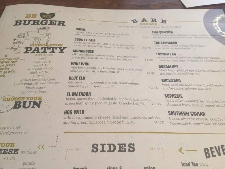 Bareburger - Port Washington, NY menu_pic