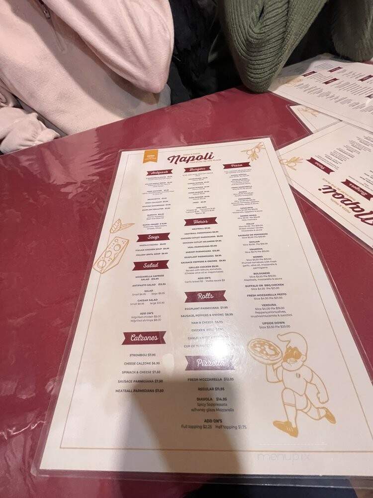 Napoli Pizza & Pasta - Astoria, NY menu_pic