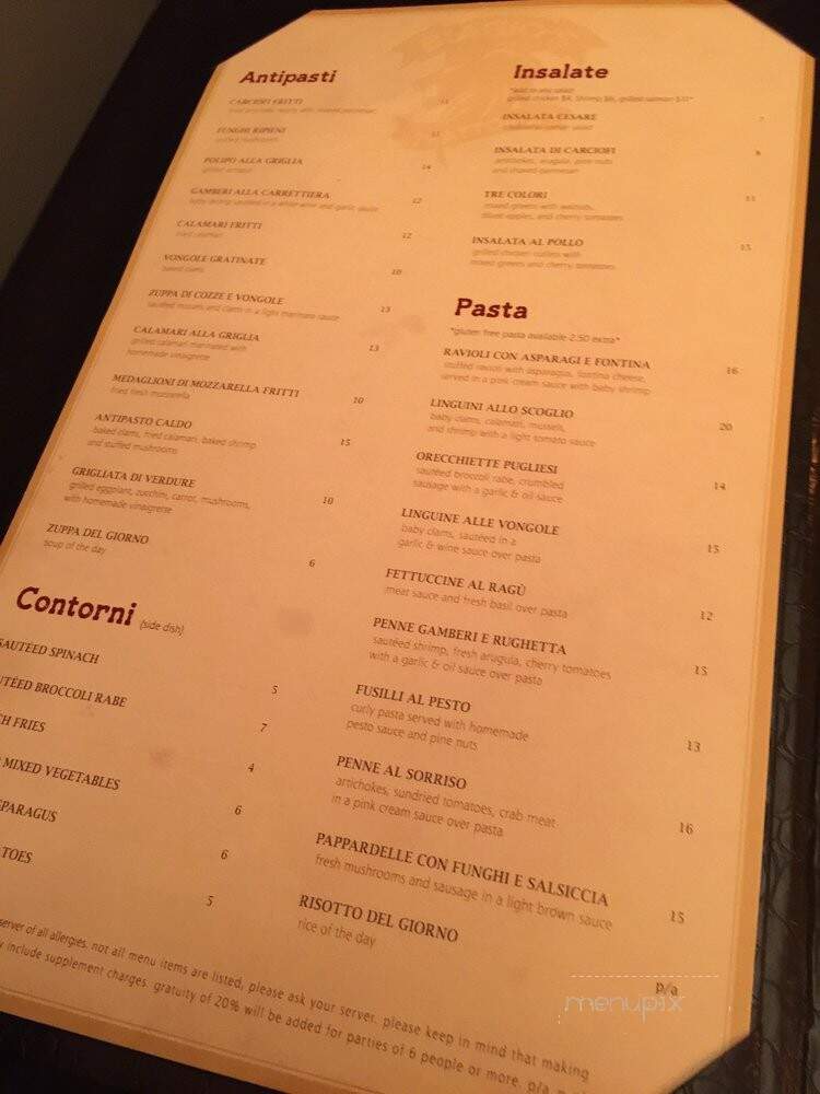 Biagio's Trattoria - Ridgewood, NY menu_pic