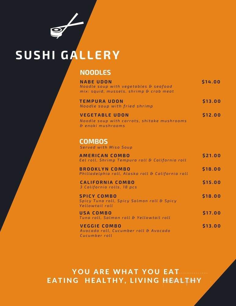 Sushi Gallery - Brooklyn, NY menu_pic