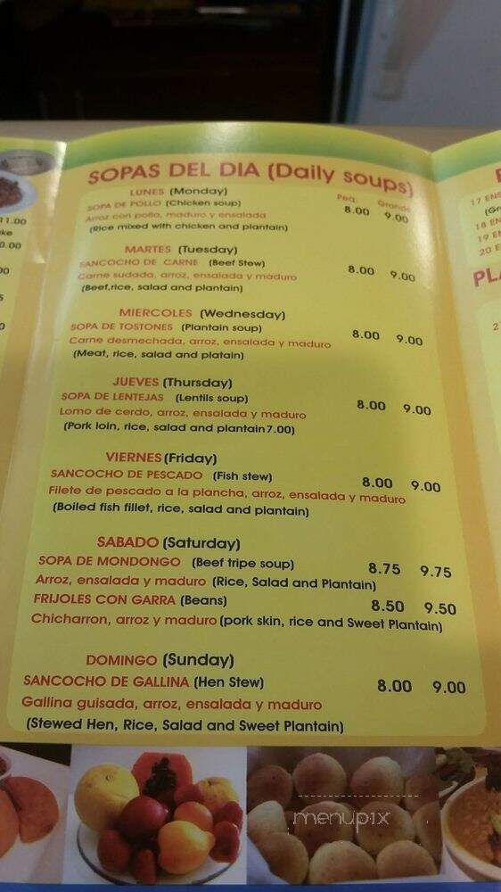 El Recuerdo - Flushing, NY menu_pic