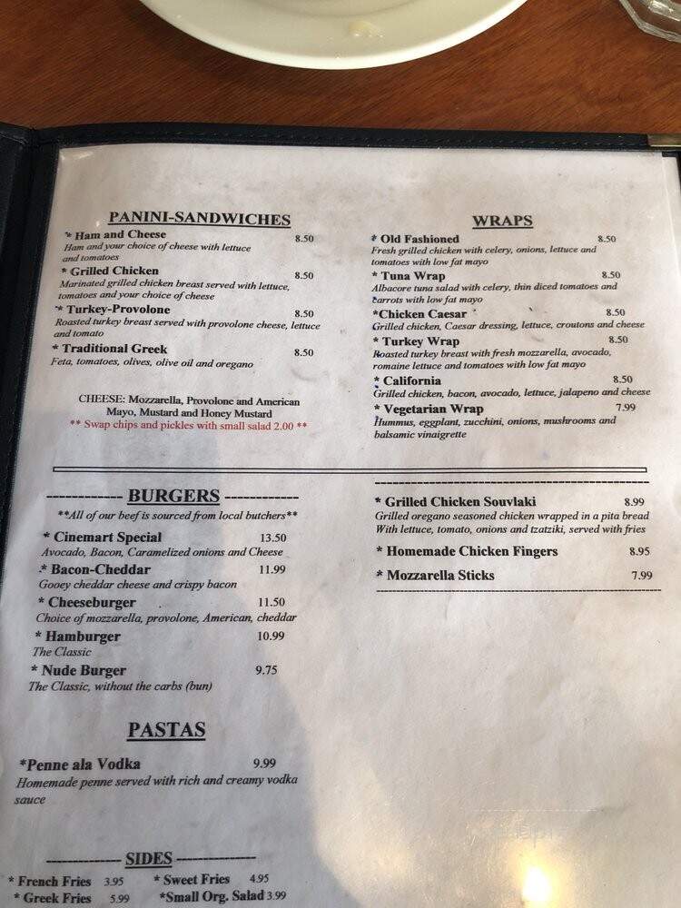 Theater Cafe - Forest Hills, NY menu_pic