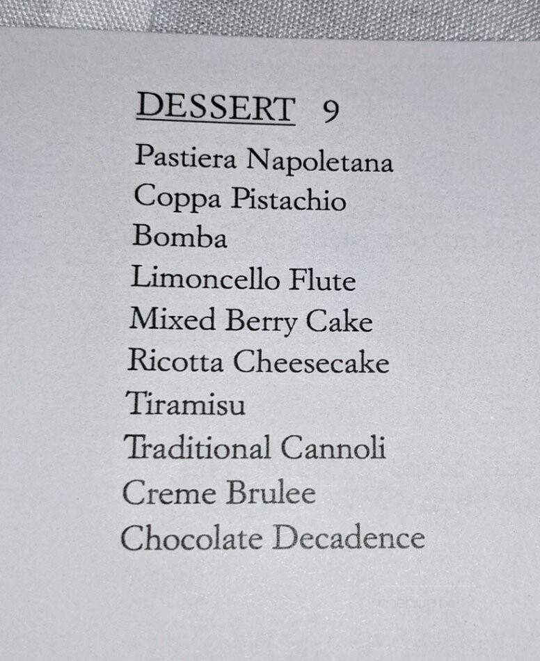 Villa Erasmo - Middle Village, NY menu_pic