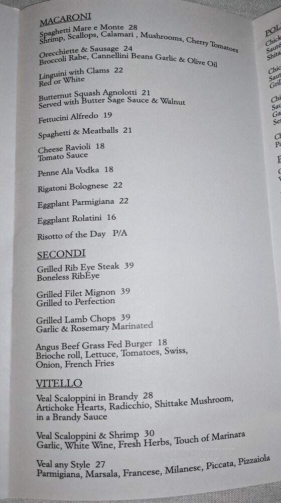 Villa Erasmo - Middle Village, NY menu_pic