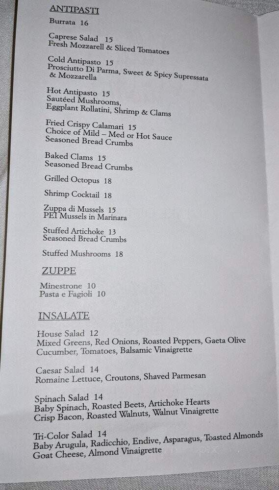 Villa Erasmo - Middle Village, NY menu_pic
