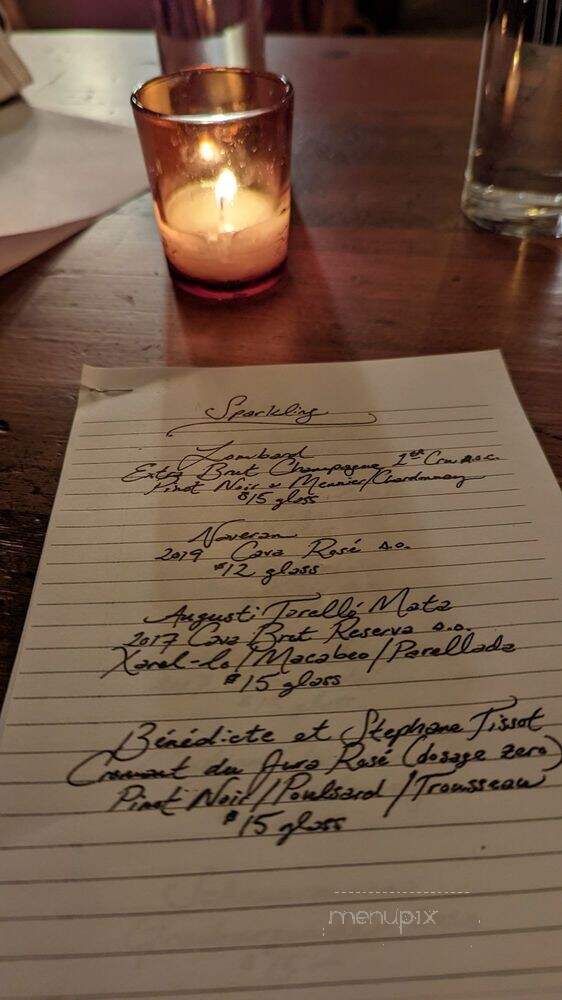 Muse Winebar - Portland, OR menu_pic