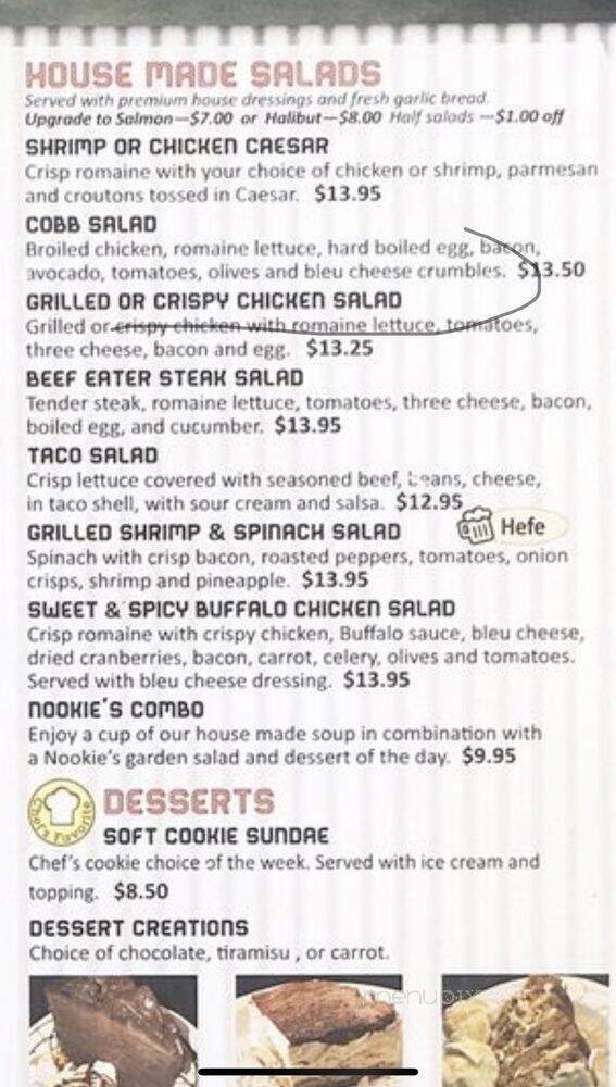 Hermiston Brewing Company & Nookies Restaurant - Hermiston, OR menu_pic