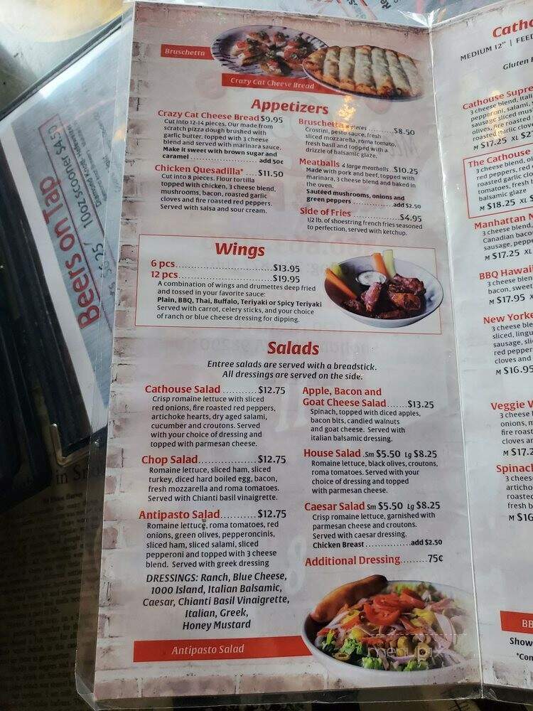 Cathouse Pizza - Snohomish, WA menu_pic