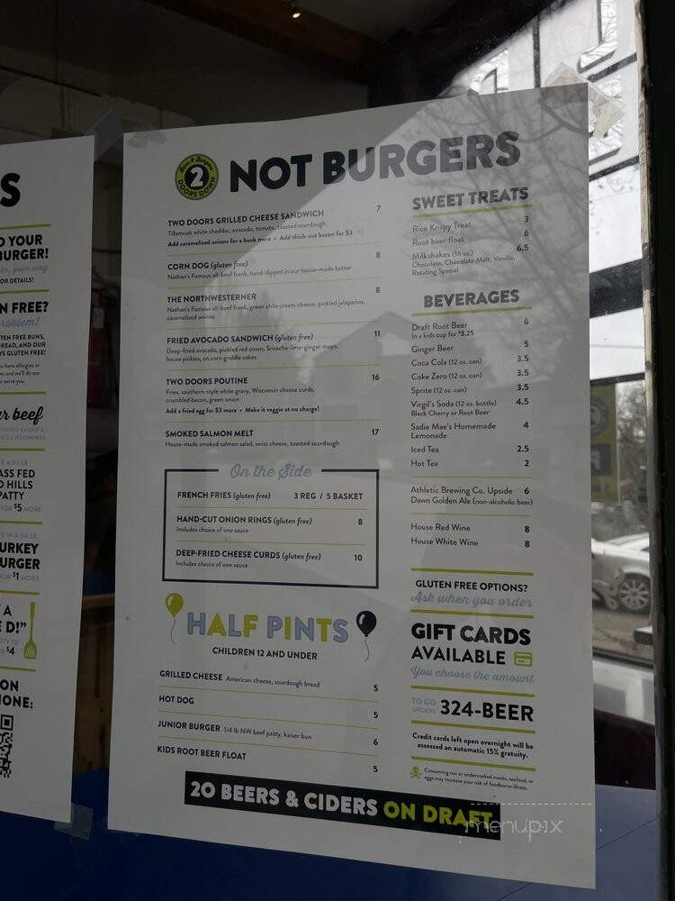 Two Doors Down - Seattle, WA menu_pic