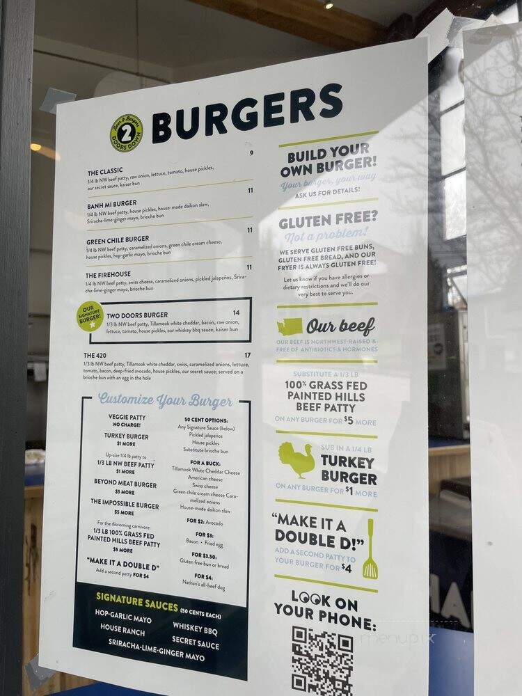 Two Doors Down - Seattle, WA menu_pic