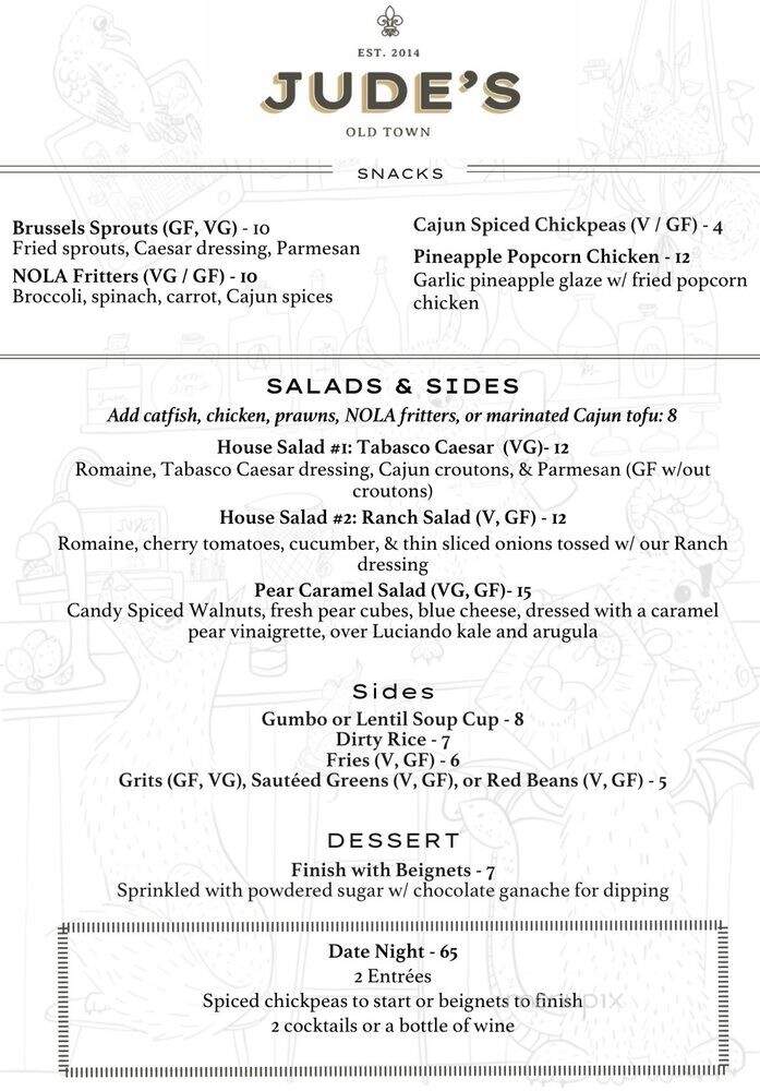 Jude's Old Town - Seattle, WA menu_pic