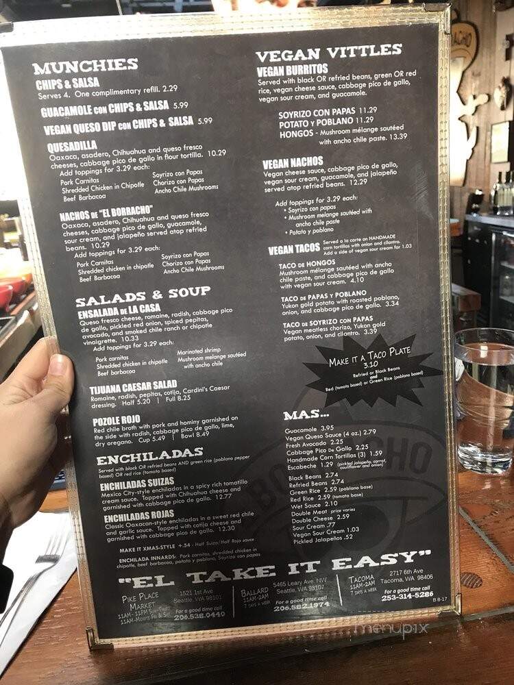 El Borracho Ballard - Seattle, WA menu_pic