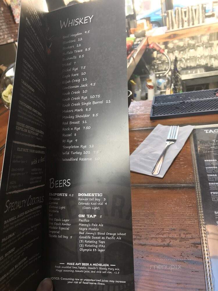 El Borracho Ballard - Seattle, WA menu_pic