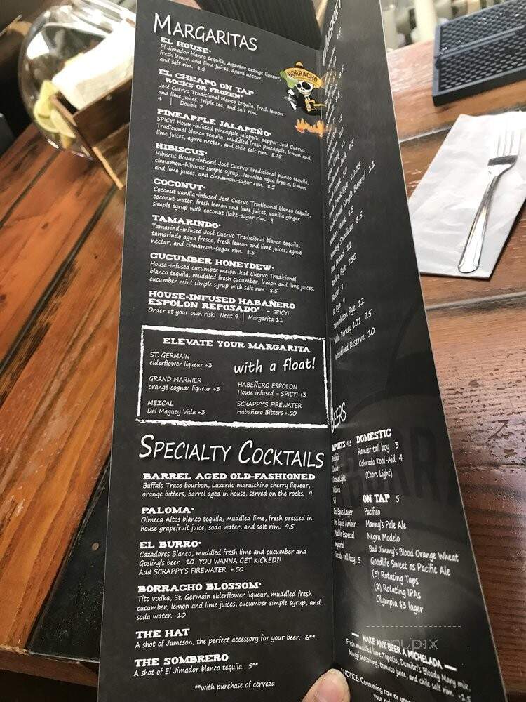 El Borracho Ballard - Seattle, WA menu_pic