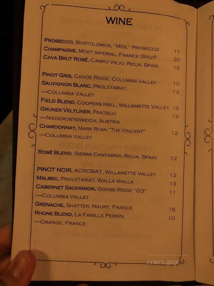Pennyroyal - Seattle, WA menu_pic