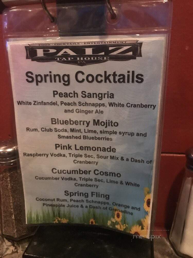 Palz Tap House - Huntingdon Valley, PA menu_pic