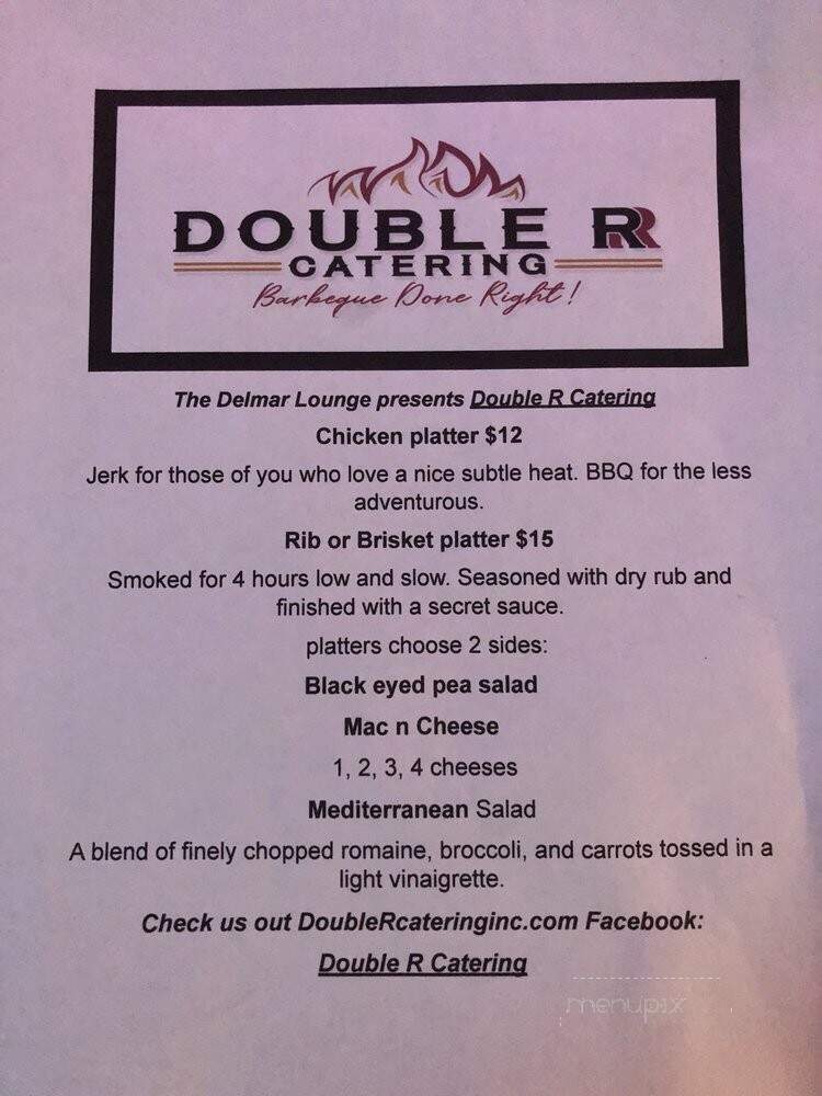 Delmar Bar & Lounge - Philadelphia, PA menu_pic