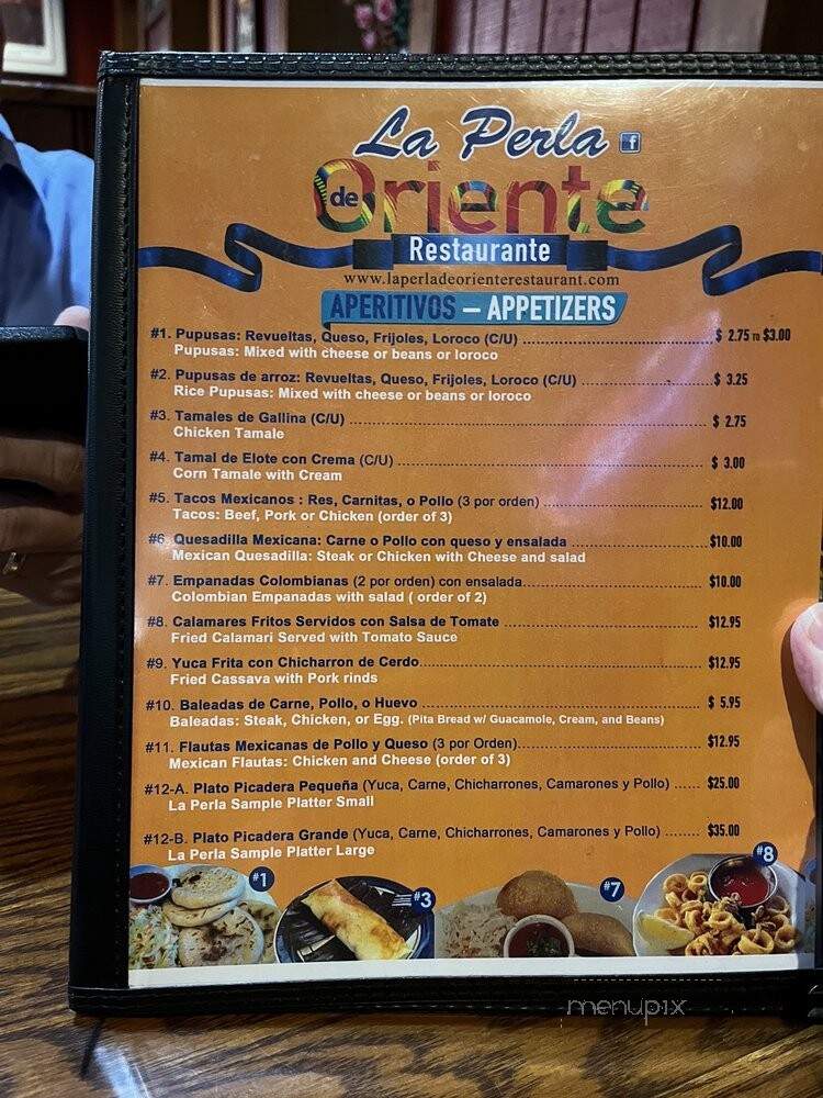 La Perla De Oriente Bar - Valley Stream, NY menu_pic