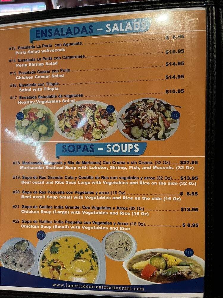 La Perla De Oriente Bar - Valley Stream, NY menu_pic