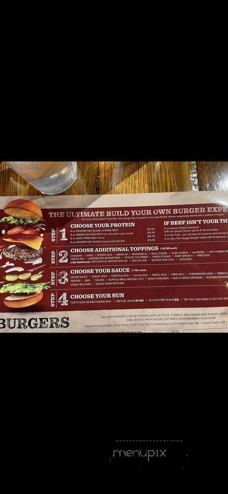 New York Burger Bar - Massapequa, NY menu_pic