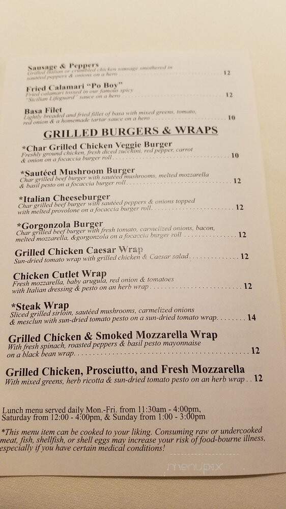 Butera's Restaurant - Sayville, NY menu_pic