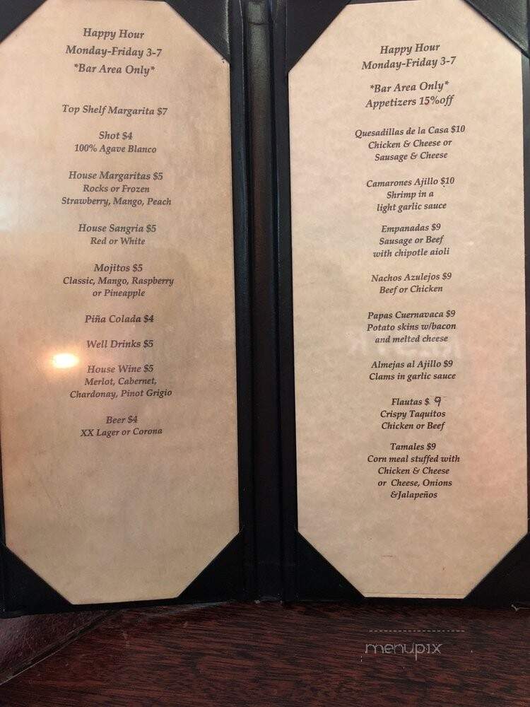 Azulejos - Smithtown, NY menu_pic