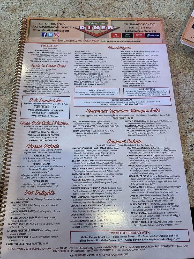 Island Lake Diner - Ronkonkoma, NY menu_pic