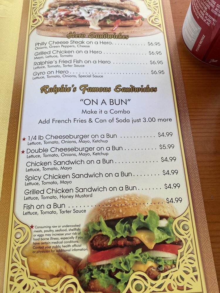 Ralphies Chicken and Gyro - Coram, NY menu_pic