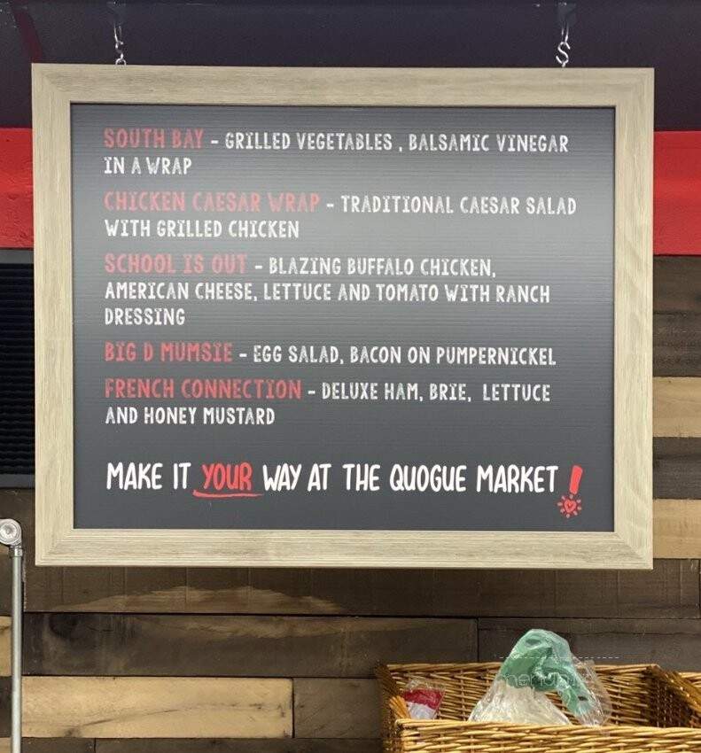 Quogue Country Market - Quogue, NY menu_pic