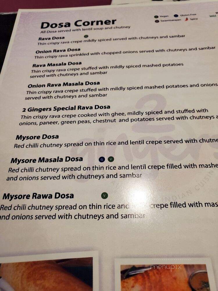 2 Gingers - Columbia, SC menu_pic
