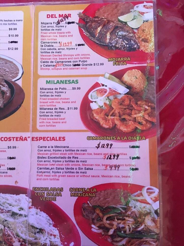 La Costena - Taylors, SC menu_pic