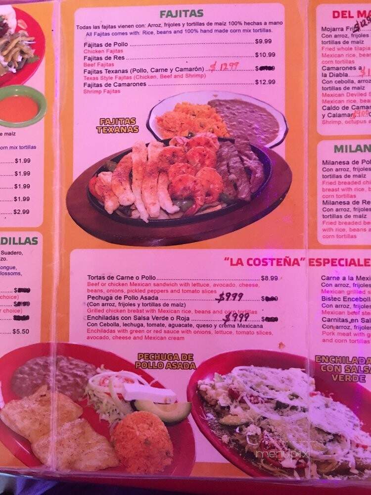 La Costena - Taylors, SC menu_pic