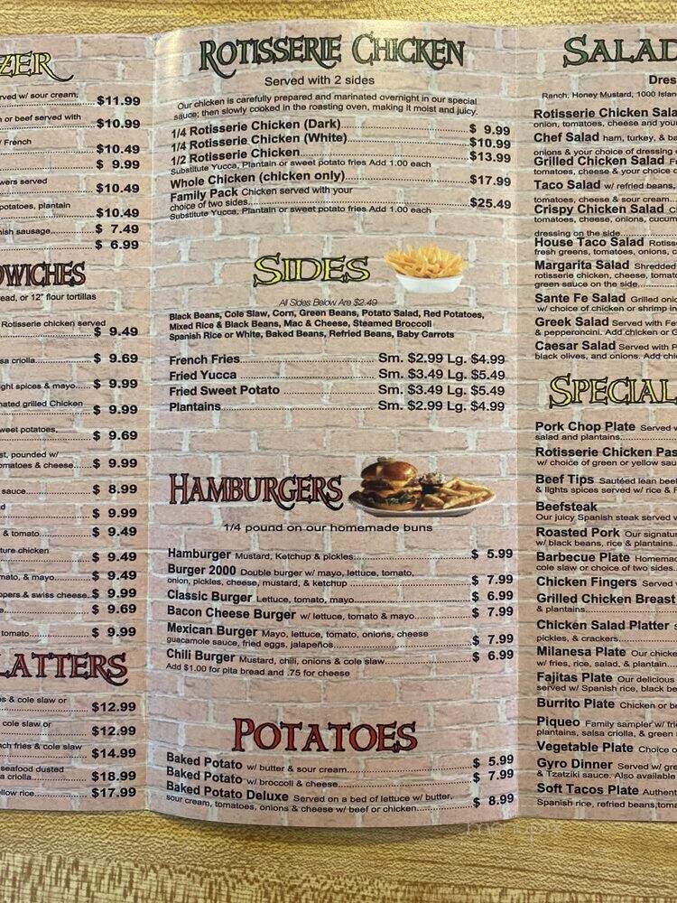 Roasting Oven & Grill - Fort Mill, SC menu_pic